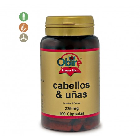 CABELLOS UÑAS 225 MG 100 CAP  OBIRE
