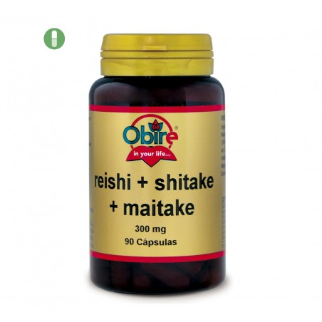 REISHI SHITAKE MAITAKE 300 MG 90 CAP OBIRE