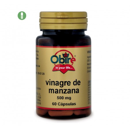 VINAGRE MANZANA 500 MG 60 CAP OBIRE