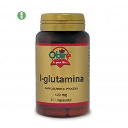 L Glutamina 400 mg 90 Cap Obire - Suplemento Esencial