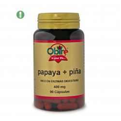 Papaya Piña 400 mg 90 Cap Obire - Suplemento Natural
