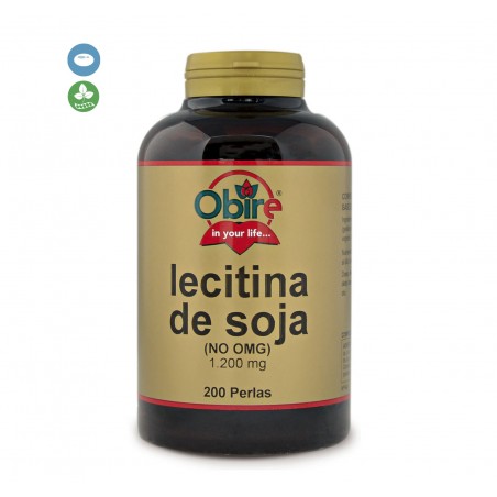 LECITINA SOJA 1200 MG 200 PERLAS OBIRE