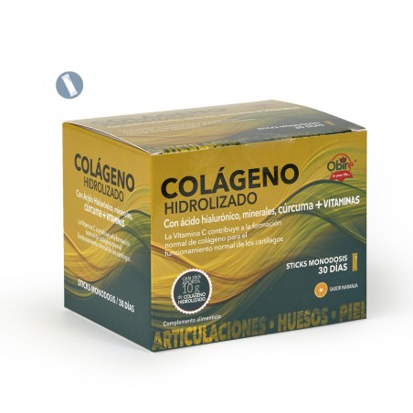 COLAGENO HIDROLIZADO 30 STICKS 10 GR NARANJA OBIRE
