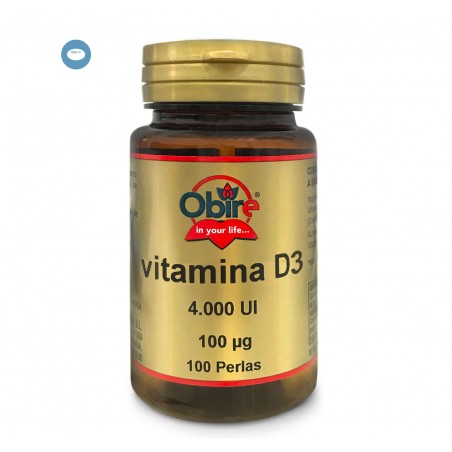 VITAMINA D3 4000 UI 100 PERLAS OBIRE