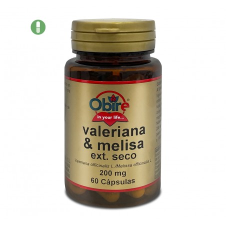VALERIANA MELISA EXT SECO 100 MG 60 CAP OBIRE