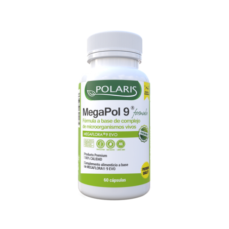 MEGAPOL 9 FORM PROBIOTICO 300 MG 60 CAPS POLARIS