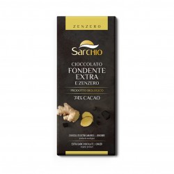 Tableta Chocolate Negro 74% Jengibre Eco 80g