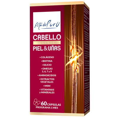 EP Cabello Piel Uñas Clinic 60 Cap - Suplemento Nutricional