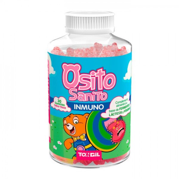 OSITO SANITO INMUNO SABOR FRESA 30 gominolas
