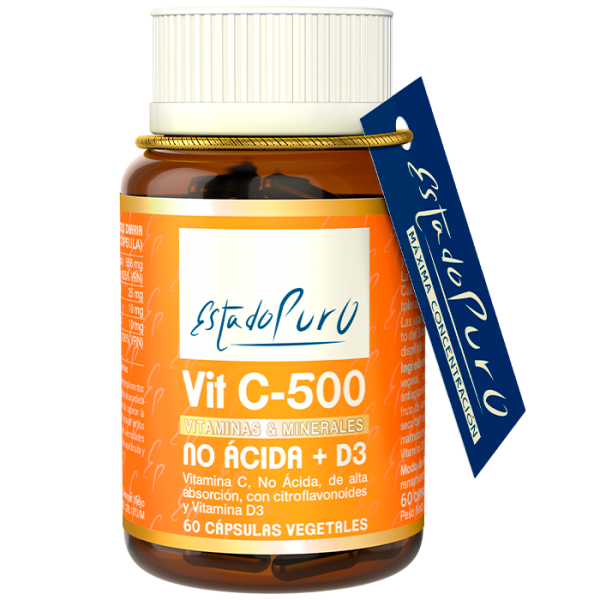 EP VITAMINA C 500 NO ACIDA + D3 60 caps