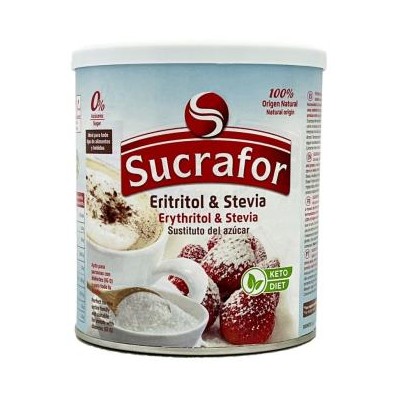 Sucrafor Eritritol y Stevia 500g - Endulzante Natural