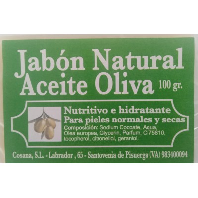 Jabón de Aceite de Oliva 100g - Natural y Suave