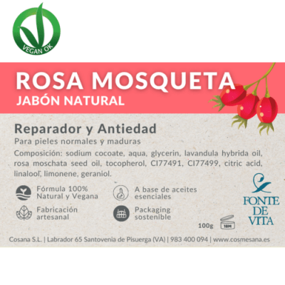 Jabón Rosa Mosqueta 100 gr - Compratusuplemento