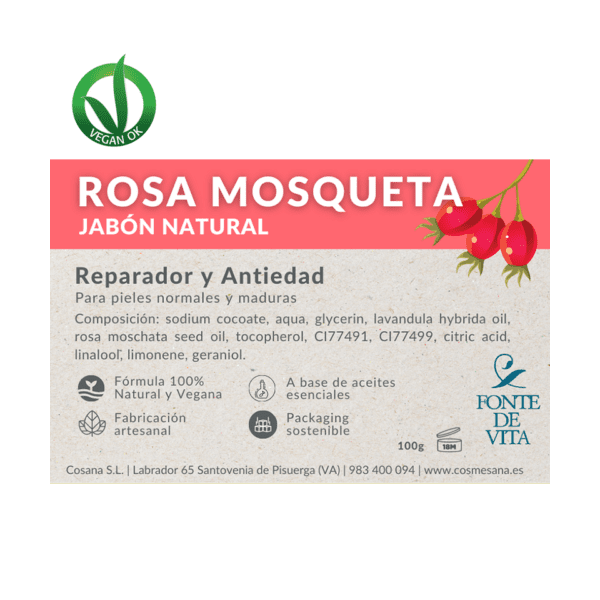 JABON ROSA MOSQUETA 100 GR
