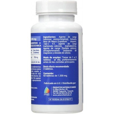 Maca 1000 mg 60 Tab Polaris - Vitalidad Natural