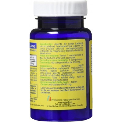 Melatonina 1.8 mg 60 Comp. Polaris - Sueño Natural