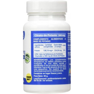Citrato Potasio 300 mg - Suplemento Alimenticio