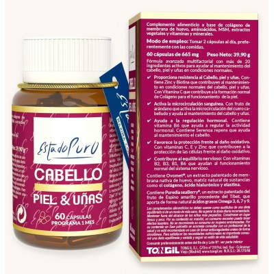 EP Cabello Piel Uñas Clinic 60 Cap - Suplemento Nutricional