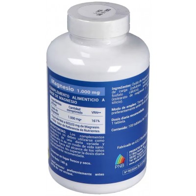 Magnesio 1000 mg 100 Tab Polaris - Compra Ahora