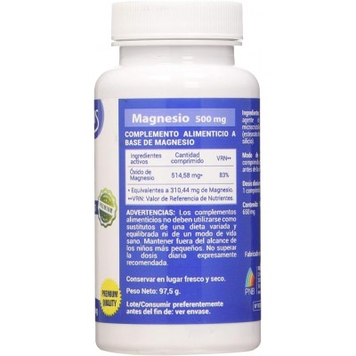 Magnesio 500 mg 150 Comp Polaris - Suplemento Nutricional