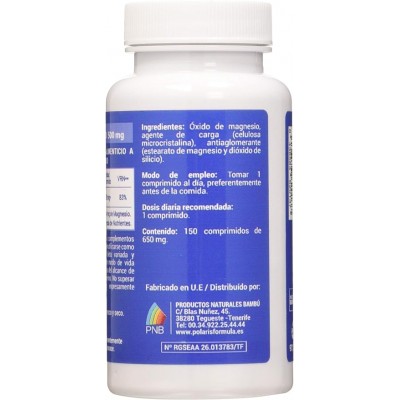 Magnesio 500 mg 150 Comp Polaris - Suplemento Nutricional