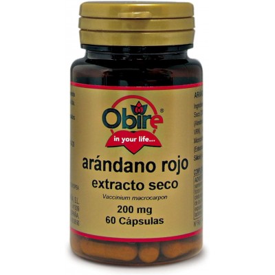 Arándano Rojo 200 mg 60 Cápsulas - Obire