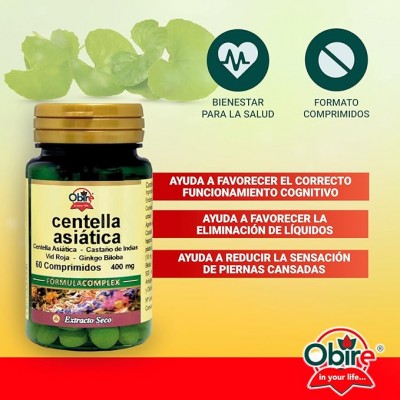 Centella Asiática Complex 400 mg - Obire
