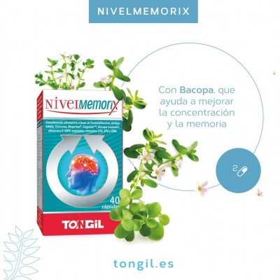 NIVELMEMORIX 40 caps - Suplemento Cognitivo Natural