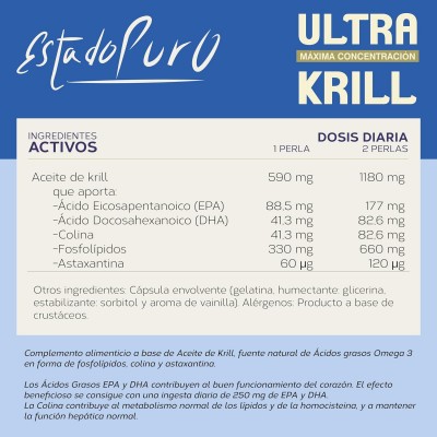 EP ULTRA KRILL 60 Perlas - Suplemento Omega 3