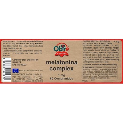 Melatonina Complex 1 mg - Suplemento para el Sueño