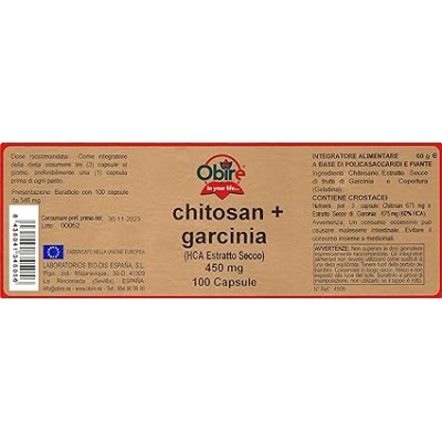 Chitosan Garcinia HCA 450 mg - 100 Cap Obire