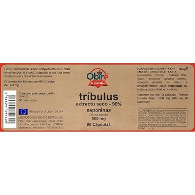 Tribulus 90% Saponinas 500 mg - Suplemento Natural