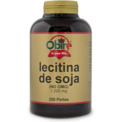 Lecitina de Soja 1200 mg - 200 Perlas Obire