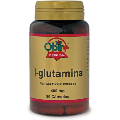 L Glutamina 400 mg 90 Cap Obire - Suplemento Esencial