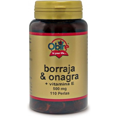 Borraja Onagra 500 mg 110 Perlas Obire - Suplemento Natural
