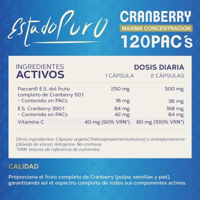 EP Cranberry Plus 120 PACS - Suplemento Natural