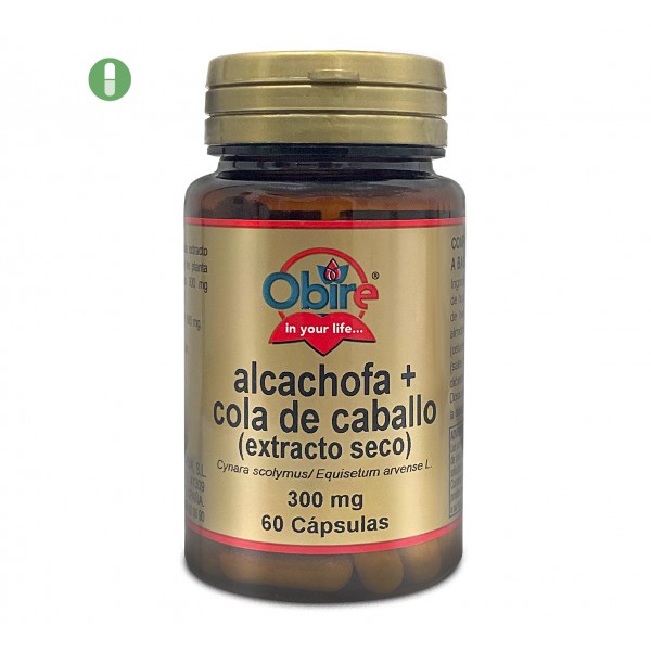 ALCACHOFA COLA CABALLO 300 MG EXT SECO 60 CAP OB