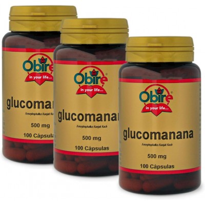 Glucomanana 500 mg 100 Cap Obire - Suplemento Natural