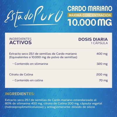 EP Cardo Mariano 10000 mg - Suplemento Natural