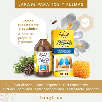 Apicol Jarabe Extracto Própolis 250 ml - Suplemento Natural