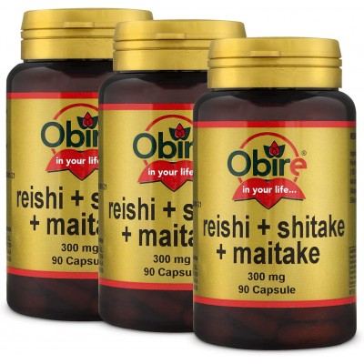 Reishi Shitake Maitake 300 mg - 90 Cápsulas