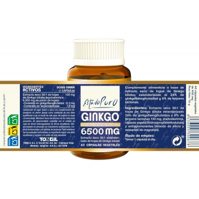 EP Ginkgo 6500 mg - Suplemento Natural