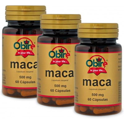 Maca 500 mg 60 Cap Obire - Suplemento Natural