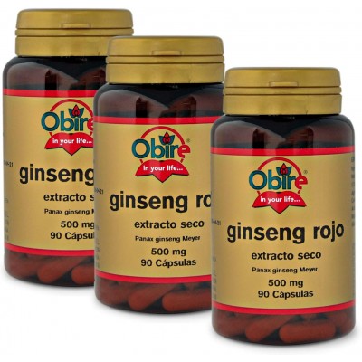 Ginseng Rojo 500 mg - Suplemento Nutricional Obire