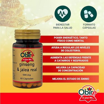 Ginseng Jalea Real 600 mg - Obire