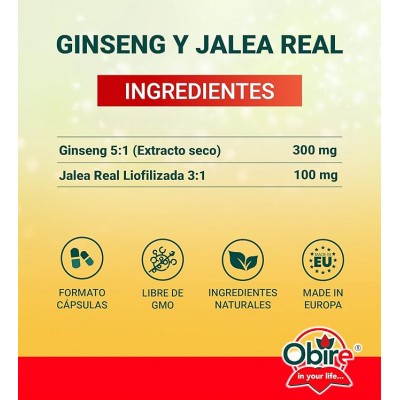 Ginseng Jalea Real 600 mg - Obire