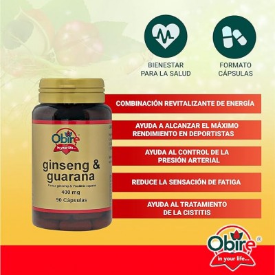 Ginseng Guaraná 400 mg - Suplemento Energético