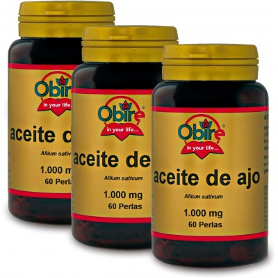 Aceite Ajo 1000 mg 60 Perlas Obire - Compra Ahora
