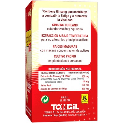 ALIGELFORT VITAL 55 perlas - Suplemento Energético