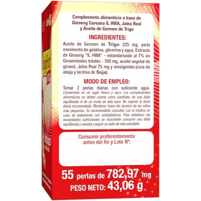 ALIGELFORT VITAL 55 perlas - Suplemento Energético